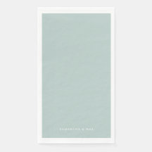 Eenvoudige seafoam Couple Names Modern Guest