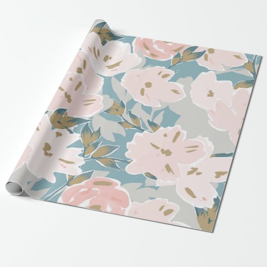 Eenvoudige seamless pattern of hand drawn gouache cadeaupapier (Uitgerold)