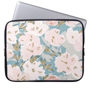 Eenvoudige seamless pattern of hand drawn gouache laptop sleeve