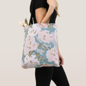 Eenvoudige seamless pattern of hand drawn gouache  tote bag (Dichtbij)