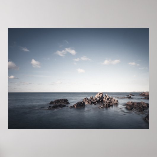 Eenvoudige Seascape Poster (Voorkant)