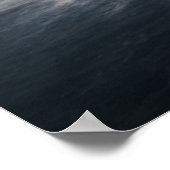 Eenvoudige Seascapfoto Poster (Hoek)