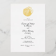 Eenvoudige Seashell en Waterverf Fishscale