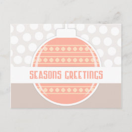 Eenvoudige Seizoenen Groeten Kerstmis Feestdagenkaart