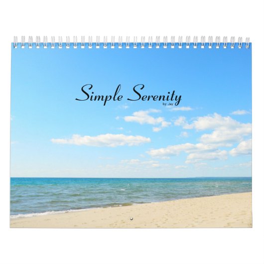 Eenvoudige sereniteitskalender kalender (Hoes)
