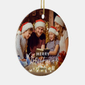 Eenvoudige serie-foto voor pretkerst keramisch ornament (Rechts)