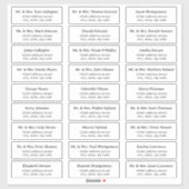 Eenvoudige seriële gastAdresetiketten Sticker (Vel)