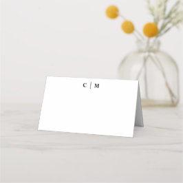 Eenvoudige Serif Classic bruiloft Plaatskaartje