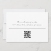 Eenvoudige serif moderne typografie bruiloft save the date (Achterkant)