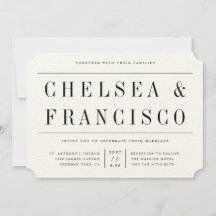 Eenvoudige serif moderne typografie-weddenschap