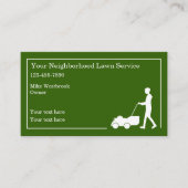 Eenvoudige service in het kader van het nabuurscha visitekaartje (Voorkant)