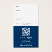 Eenvoudige Service Zakelijke Gift Voucher Kaart (Achterkant)