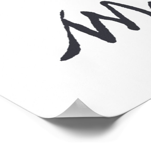 Eenvoudige Shakespeare met handtekening Poster (Hoek)