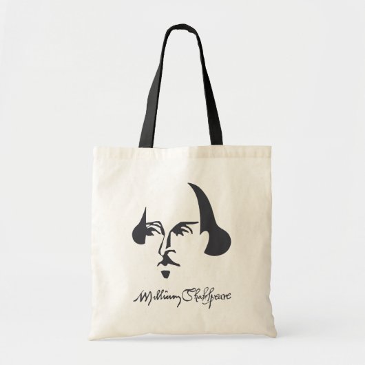 Eenvoudige Shakespeare met handtekening Tote Bag (Voorkant)