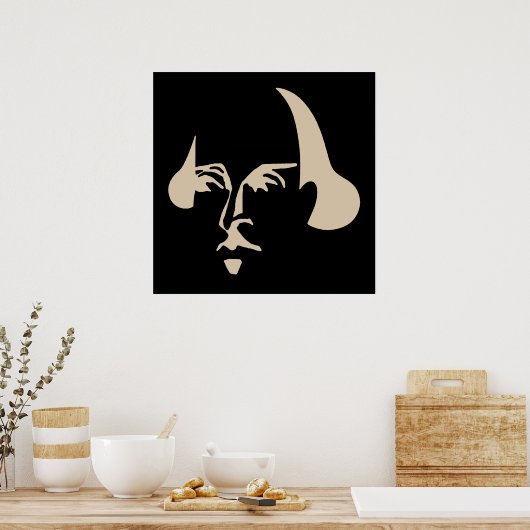 Eenvoudige Shakespeare Poster (Keuken)
