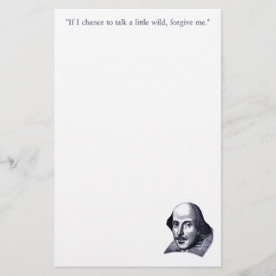 Eenvoudige Shakespeare Stationery Briefpapier