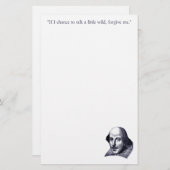 Eenvoudige Shakespeare Stationery Briefpapier (Voorkant / Achterkant)