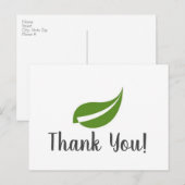  eenvoudige Shaklee Dank u Briefkaart (Voorkant / Achterkant)