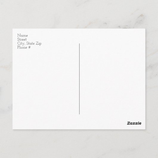  eenvoudige Shaklee Dank u Briefkaart (Achterkant)