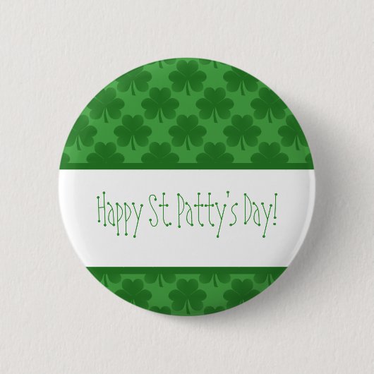 Eenvoudige Shamrocks-Button Ronde Button 5,7 Cm (Voorkant)
