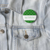 Eenvoudige Shamrocks-Button Ronde Button 5,7 Cm (In situ)