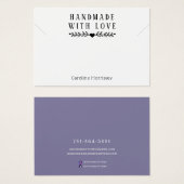 Eenvoudige Sieraden Ketting Display Paarse Kaart (Voorkant /achterkant)