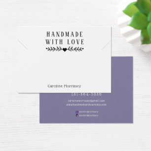 Eenvoudige Sieraden Ketting Display Paarse Kaart