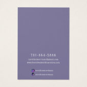 Eenvoudige Sieraden Ketting Display Paarse Kaart (Achterkant)