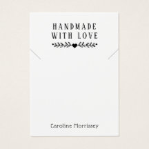 Eenvoudige Sieraden Ketting Display Paarse Kaart