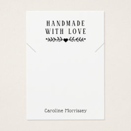 Eenvoudige Sieraden Ketting Display Paarse Kaart