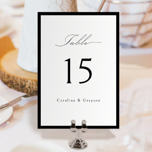 Eenvoudige sierlijke script typografie bruiloft kaart