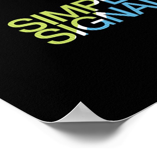 Eenvoudige signalen poster (Hoek)