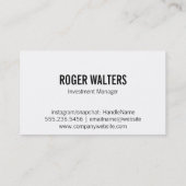 Eenvoudige signalen visitekaartje (Achterkant)