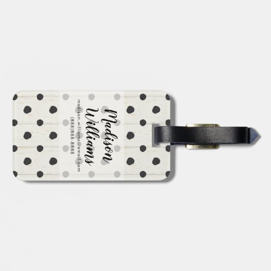 Eenvoudige signaleringsstap drie bagagelabel (Achterkant horizontaal)