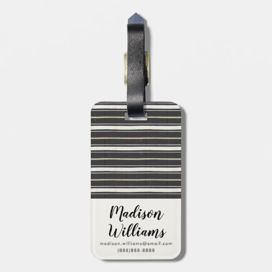 Eenvoudige signaleringsstap twee bagagelabel (Achterkant verticaal)