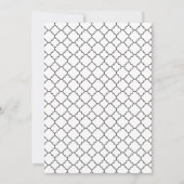 Eenvoudige Silhouetten bruiloft uitnodiging (Achterkant)