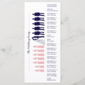 Eenvoudige Silhouetten Programma Rack Kaart (Achterkant)