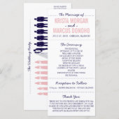 Eenvoudige Silhouetten Programma Rack Kaart (Voorkant / Achterkant)