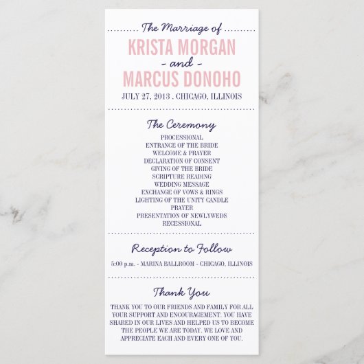 Eenvoudige Silhouetten Programma Rack Kaart (Voorkant)