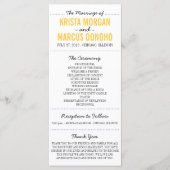 Eenvoudige Silhouetten Programma Rack Kaart-30 Programmakaart (Voorkant)