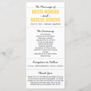 Eenvoudige Silhouettes Program-rackkaart-30 Programmakaart