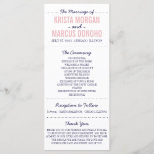 Eenvoudige Silhouettes Program-rackkaart Programmakaart