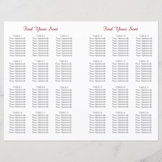 Eenvoudige Silhouettes Wedding Program Fan (Achterkant)