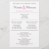 Eenvoudige Silhouettes Wedding Program Flyer-CATS (Voorkant)