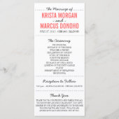 Eenvoudige Silhouettes Wedding Program Rack Kaart (Voorkant)