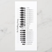 Eenvoudige Silhouettes Wedding Program Rack Kaart (Achterkant)