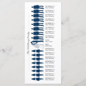 Eenvoudige Silhouettes Wedding Program Rack Kaart (Achterkant)