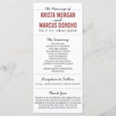 Eenvoudige Silhouettes Wedding Program Rack Kaart  (Voorkant)