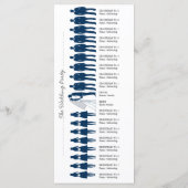 Eenvoudige Silhouettes Wedding Program Rack Kaart (Achterkant)