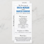 Eenvoudige Silhouettes Wedding Program Rack Kaart- Programmakaart (Voorkant / Achterkant)